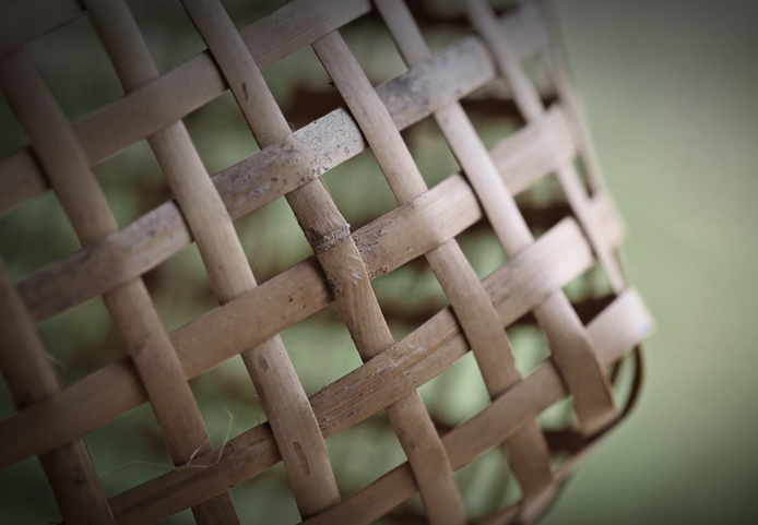 Bamboo crafted into accessories in Phu An Bambou Village in Vietnam